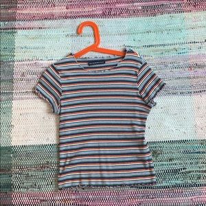 RARE brandy melville rainbow shirt